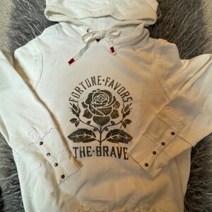 Sundance Off White graphic Sweatshirt Hoody-NWT